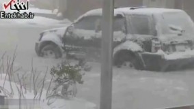 فیلم/ 2 شهر مهم آمریکا زیر برف دفن شدند