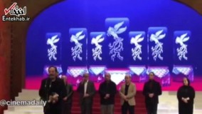 فیلم/صحبت های کارن همایون فر پس از دریافت سیمرغ:این جایزه برای حاتمی کیاست