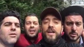 دابسمش بهرام رادان، پژمان بازغی و برداران کیایی از آهنگ استاد شجریان