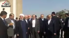 فیلم/ بازدید روحانی از بنای چهارمنار در حیدرآباد هند