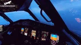 دانلود ویدیو فرود Turbulent Bad Weather Cockpit Landing - ATR 72-600