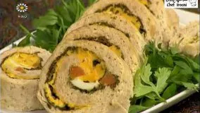 رولت مرغ Stuffed Chicken Roll