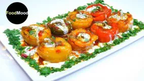 Rice Filled Bell Peppers - DOLMA // طرز تهیه دلمه مرچ دلمه ای/دلمه فلفل دلمه ای