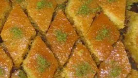 طرز تهیه کیک باقلوا خانگی خوشمزه