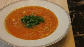 CHICKEN VEGETABLE OAT SOUP - سوپ مرغ و جو - شوربة دجج و خضار سهل و لذيذ