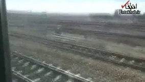 فیلم/ تصاویری از واژگونی قطار باری در نیشابور