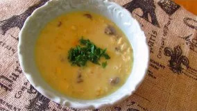 Barley soup |  سوپ جو با قارچ 