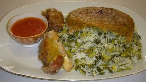 باقالی پلو با ماهیچه مجلسی 