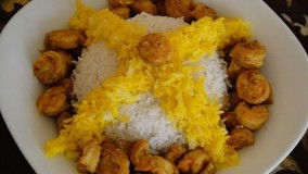 طرز تهیه میگو پلو مجلسی + بندری