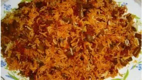 طرز تهیه لوبیا پلو با گوشت چرخ کرده