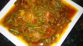 طرز تهیه خوراک لوبیا سبز آسان 