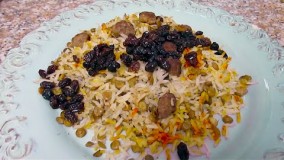 آموزش عدس پلو با گوشت قلقلی 