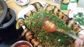 گراتینه بادمجان با گوشت چرخ کرده