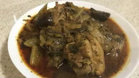 آموزش خورشت كرفس با مرغ همراه با ريزه كاري هاي ان (جوادجوادي)