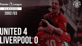 ویدیو خلاصه بازی (Manchester United 4-0 Liverpool (02/03) 