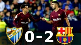 دانلود گل های بازی مالاگا بارسلونا