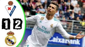 ویدیو خلاصه بازی Eibar vs Real Madrid 1-2 