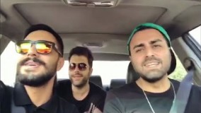 آواز خواندن جالب اعضای پازل بند داخل ماشیــن