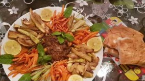 خوراک دل مرغ با سبزیجات