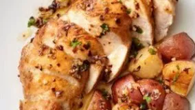 How To Make Chicken Breast - آموزش درست کردن سینه مرغ با سیب زمینی در فر