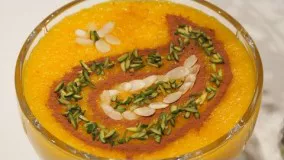 Persian Saffron Rice Pudding (Sholeh Zard) | شله زرد