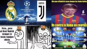 MEMES SORTEO DE LA CHAMPIONS BARCELONA VS ROMA REAL MADRID VS JUVENTUS BAYERN VS SEVILLA MOMOS