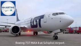 BOEING 737 MAX 8 در فرودگاه آمستردام