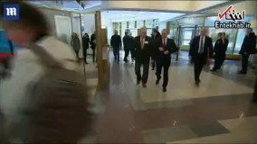 فیلم/ لحظه رای دادن پوتین در انتخابات ریاست جمهوری روسیه