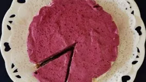 Cheesecake طرز تهیه چیزکیک وانیل و شاتوت وگان بدون شکر، پنیر و لبنیات