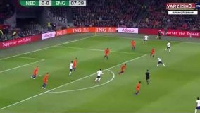 خلاصه بازی هلند 0 - 1 انگلیس