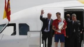 ستاره های فوتبال اسپانیا به خانه بازگشتند
