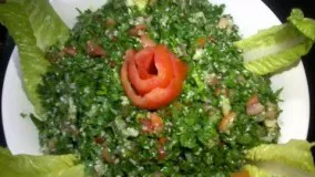 Tabouli salad (tabbouleh recipe) -    تهیه سالاد تبوله سوریه