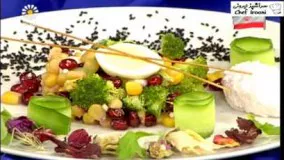 آقای بارستاق، سالاد انار و بروکلی Barestagh, Broccoli Pomegranate Salad