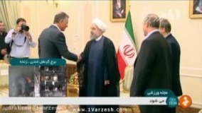 دیدار اعضا و کادر فنی تیم ملی فوتبال با رئیس جمهور