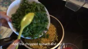 Delicious egg & spinach             تخم مرغ با اسفناج