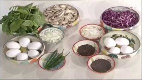 املت قارچ و اسفناج