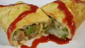 املت قارچ و پنیر Cheese & Mushroom Omelette