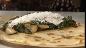 Ashpazi املت اسفناج با قارچ