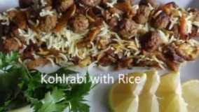 Kohlrabi with Rice /  Kalam polo                       کلم پلو شیرازی