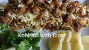 Kohlrabi with Rice /  Kalam polo                       کلم پلو شیرازی