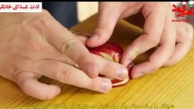 تزئین سیب، قوی زیبا در سبد میوه شما