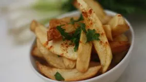 Restaurant Style French Fries سیب زمینی سرخ کرده