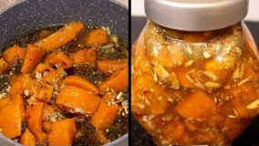 Afghani Pumpkin Turshi ترشی کدو افغانی