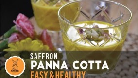 طرز تهیه  پاناکوتا زعفرانی ایرانی 