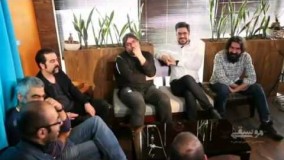 ویدیو/ گفتگوی جذاب سروش صحت با اعضای گروه پالت