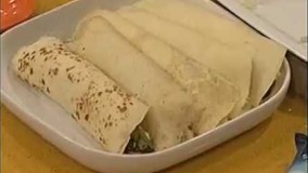 پن کیک مرغ و اسفناج