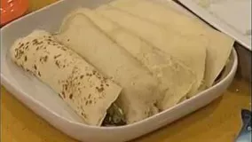 پن کیک مرغ و اسفناج