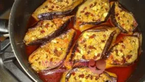 خوراک بادمجان و گوشت 
