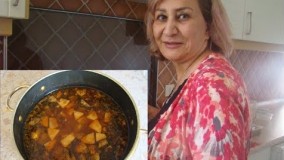 آبگوشت به و بادمجان. (خاله پز) ابگوشت سنتی فوق العاده خوشمزه