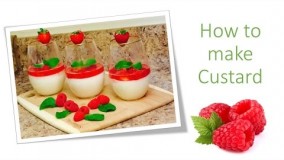 طرز و تهیه فرنی میوه ای 